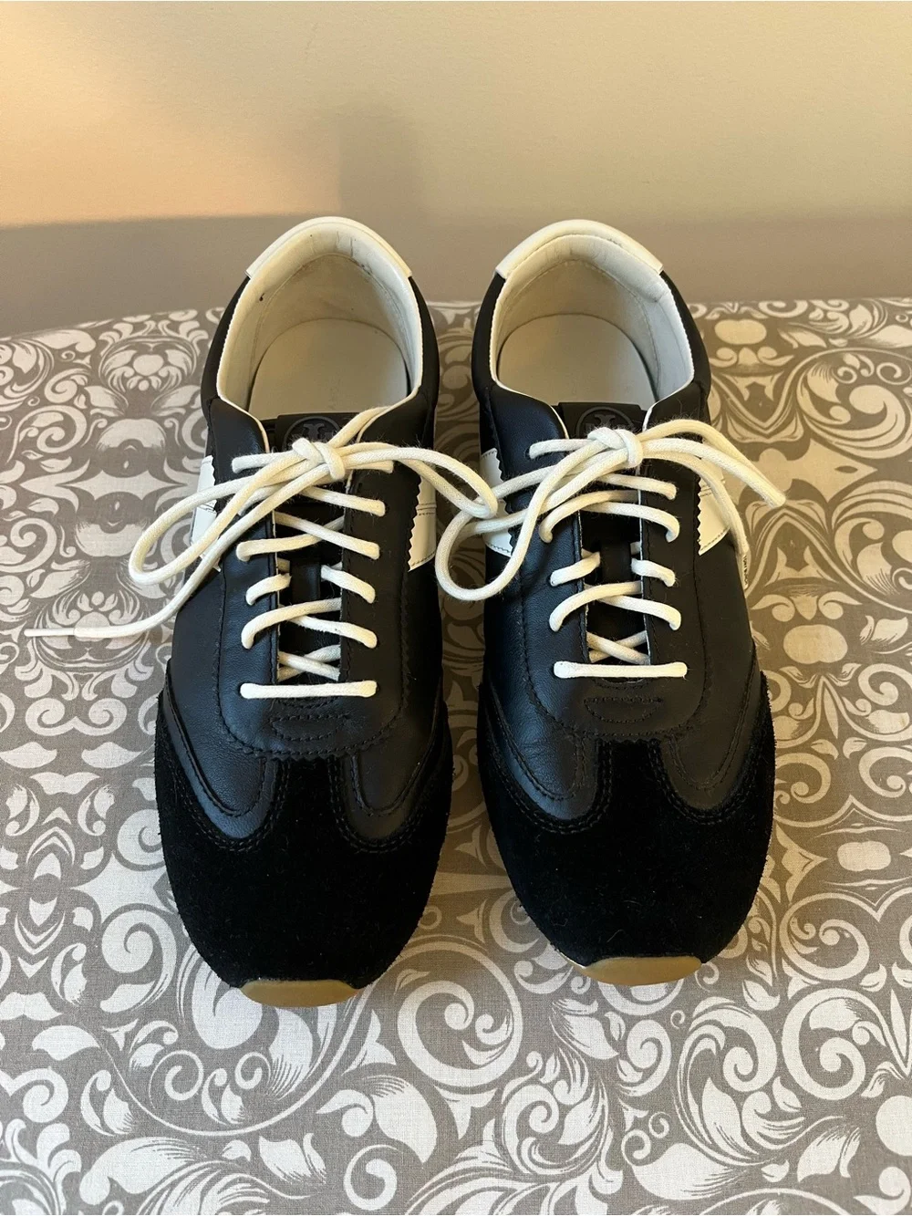 Tory Burch Black Hank Field Low Profile Sneakers